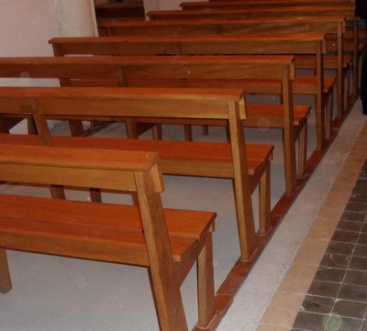 Détail banc d'église